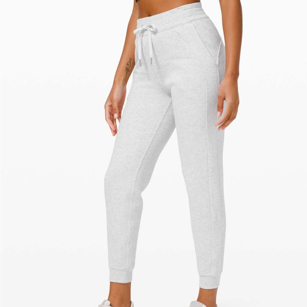 lululemon athletica Light Gray Track Joggers